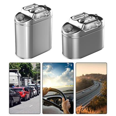 Yousheng 5L/10L Metal Fuel Container Stainless Steel Gas Can with Handle Leak-Proof Fuel Tank for Trucks Cars Motorcycle Equipment