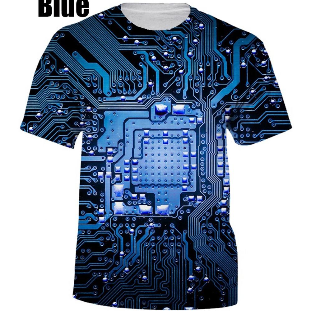 2025 Men's 3D Printing T-shirt Hip-hop Personality Short-sleeved Harajuku T-shirt