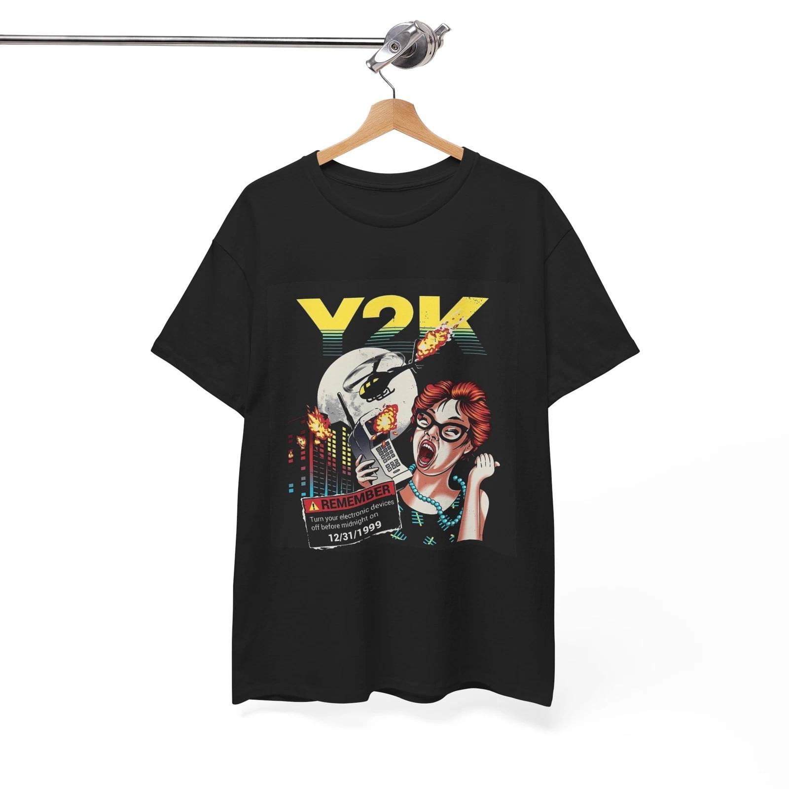 Y2K Tshirt Retro 2000 Graphic Panic Nostalgic Merch Unisex Vintage New York S