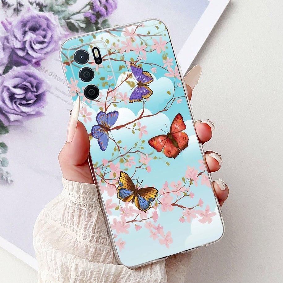 For Oppo A16 A16s Case CPH2269 CPH2275 CPH2271 A 16 TPU Cover Fashion Flower Soft Funda For OPPO A54s CPH2273 OppoA16 Phone Case