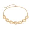 Women's retro waist chain bodychain metal irregular design disc body chain jewelry