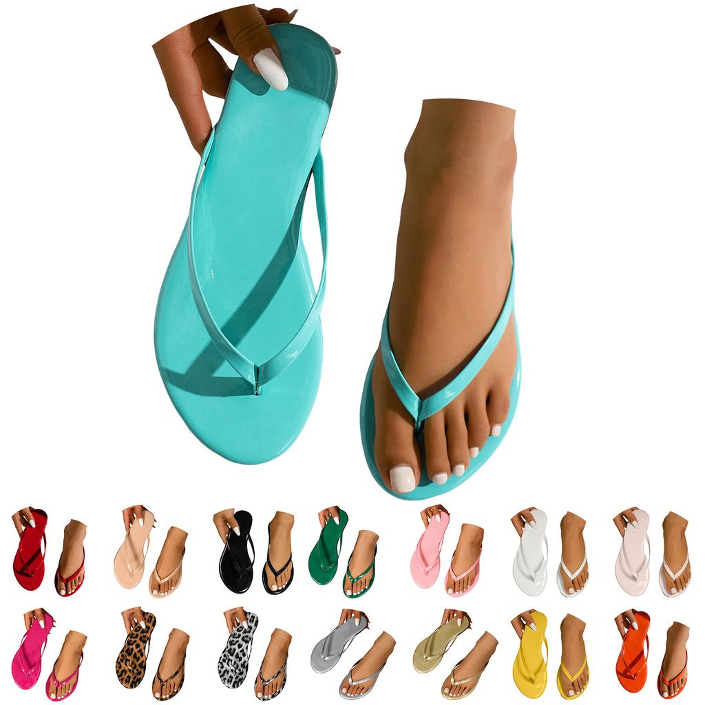 Flat Soled Women's Flip Flops Fashionable And Hollow Beach Casual Classic Slippers Home Slippers Women Boots