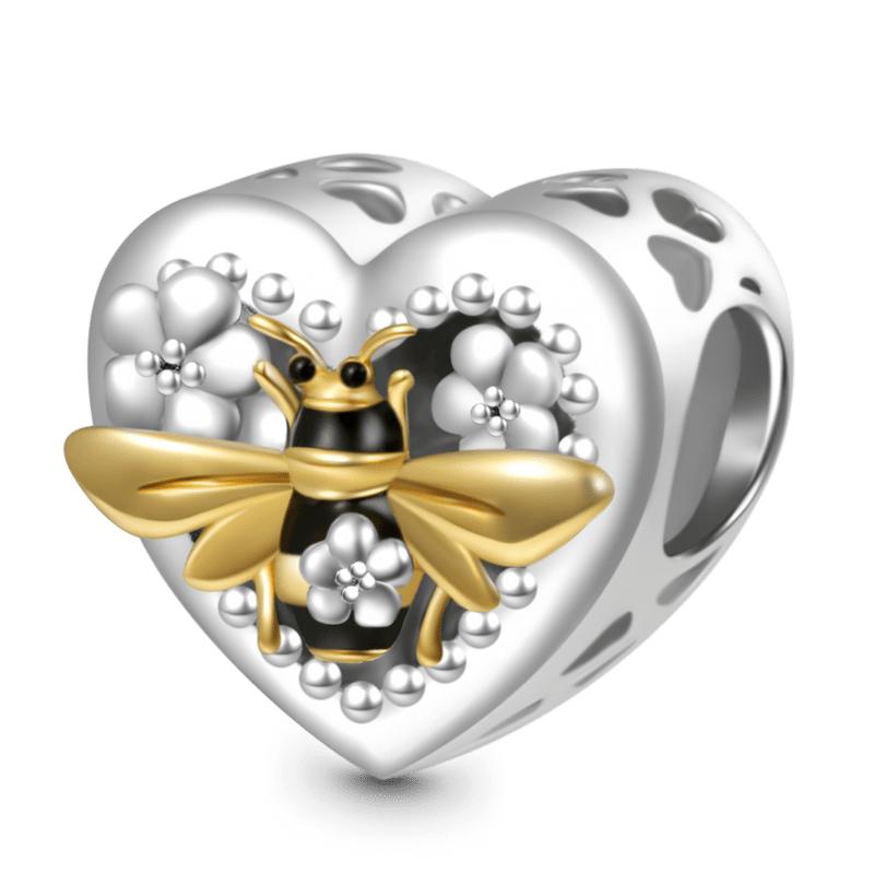 New Copper Butterfly Wreath Bee Pendant Bead Fit Original Bracelet Pandent Charms Bracelet Jewerly
