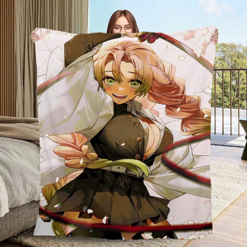 Throw Blanket for Sofa Luxury Throw Blankets Characters D-Demon Slayer Fluffy Plaid Large Blanket King Size Cobija Home Interior
