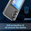 Case For Samsung S24 S25 Ultra Card Slots Wallet Clear Case For Galaxy Note 20 S21 S22 S23 S24 Ultra Plus Transparent Hard Cover