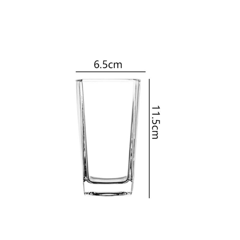 210ml/220ml/260ml/280ml Thick Bottomed Wine Glass Classic Water Bottle Thickened Beverage Cup Home Milk Juice Cold Drink Mugs
