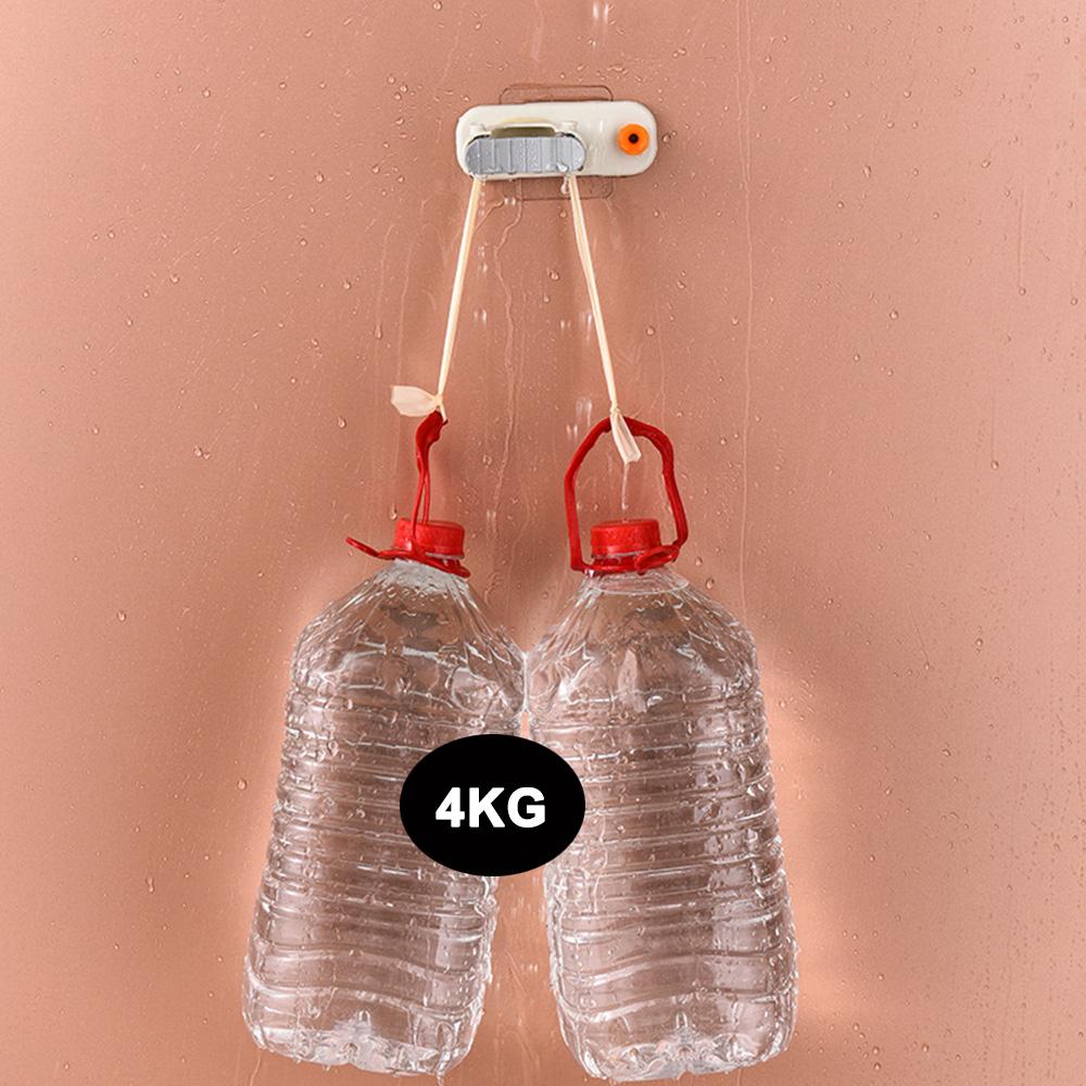 1Pcs Mop Broom Holder Wall Mounted Mop Holder Household Adhesive Storage Broom Hanger Mop Hook Racks Kitchen Bathroom Organizer