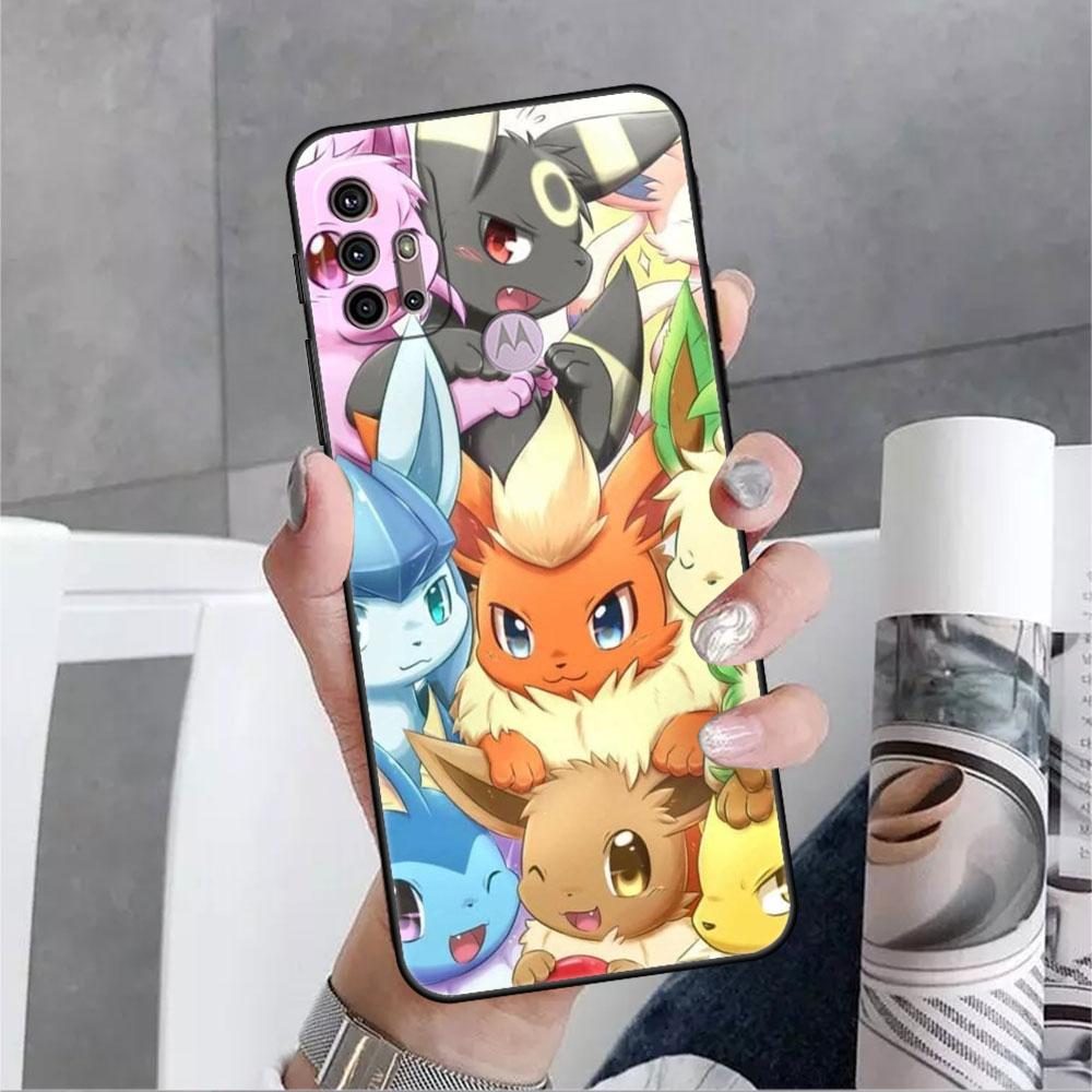 Pokemon-Anime Phone Case For Motorola G30 One Fusion Plus G9 Play G8 Power Lite G60 G50 E6s Edge 20 Pro Shockproof Cover Lunda