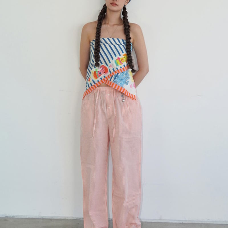 CHEAT OYSTR PENDANT BANDANA_VINTAGE BLUE