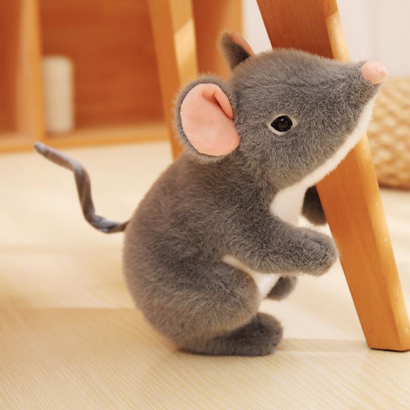 Simulated Mouse Super Soft Plush Mouse Plushy Doll Stuffed Rat Plush Animal Toys For Peluche Mascot Gift