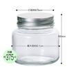 ADERIA Silver Cap Storage Bottle 375ml Set of 6 Made In Japan Storage Container Glass Canister Airtight Container Condiment Bottle Airtight Coffee