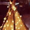 LED String Lights, Warm White Ball Fairy Lights, Waterproof Decorative Starry Lights for Bedroom Patio Parties, Battery Powered