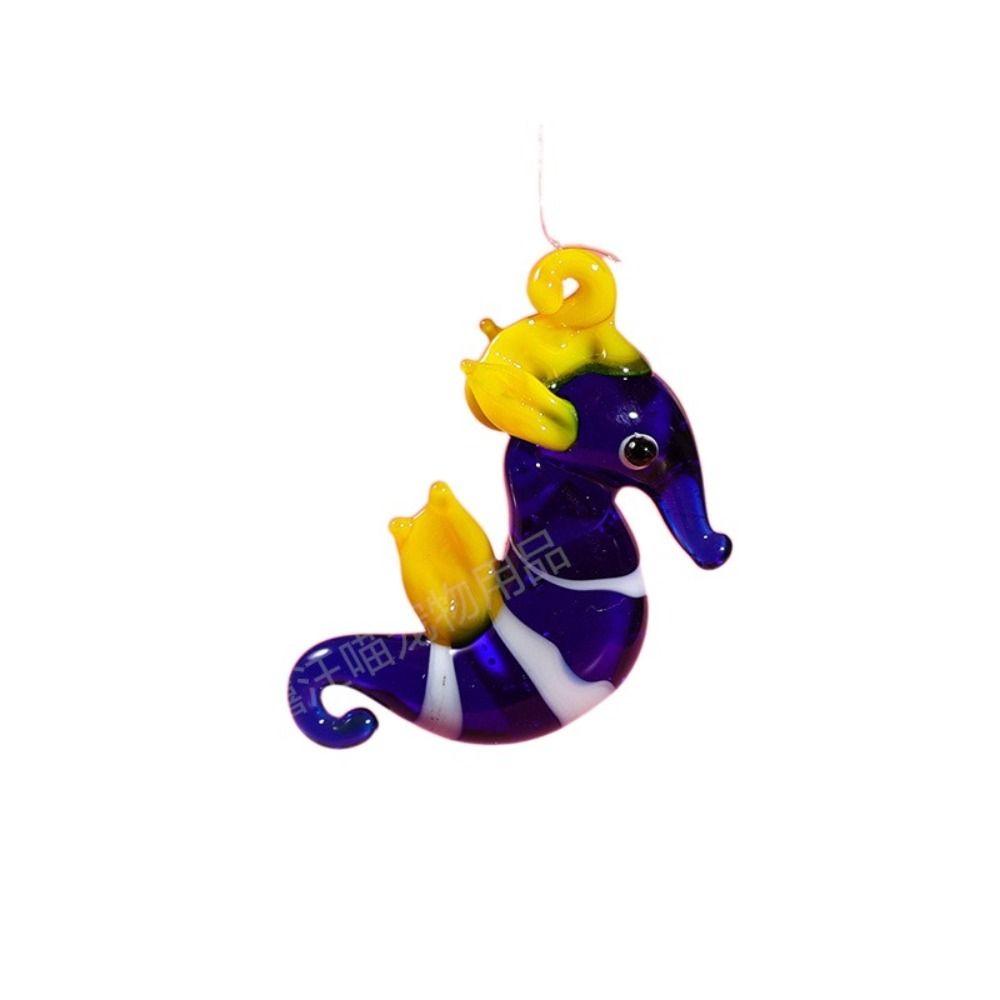 Ocean Floating Marine Animal Glass Mini Figurine Pendant Fish Ornament Aquarium Decor  Fish Tank