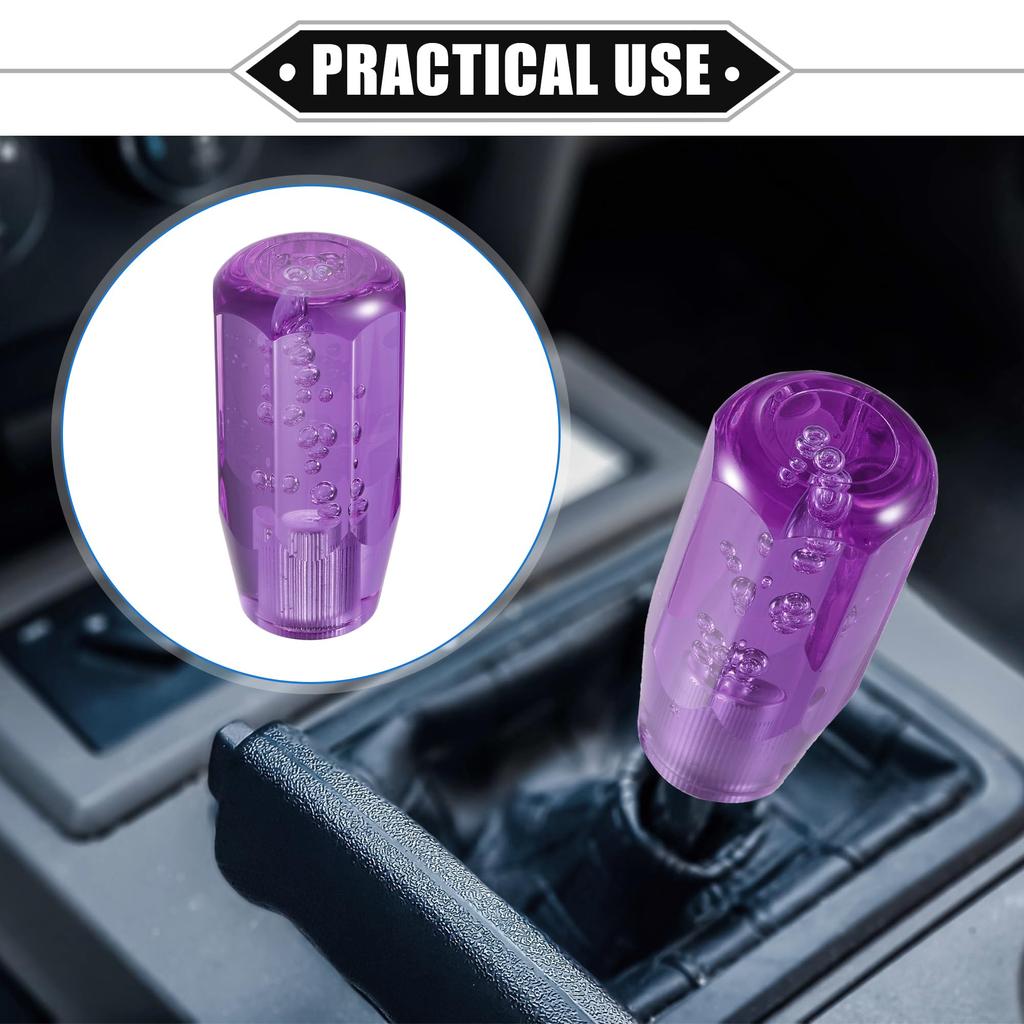 A ABSOPRO Gear Shift Knob Stick Fake Crystal Bubble Gear Shifter for Manual Transmission