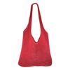 Mori hollow flower knitted shoulder bag large capacity woven tote bag seaside vacation handbag