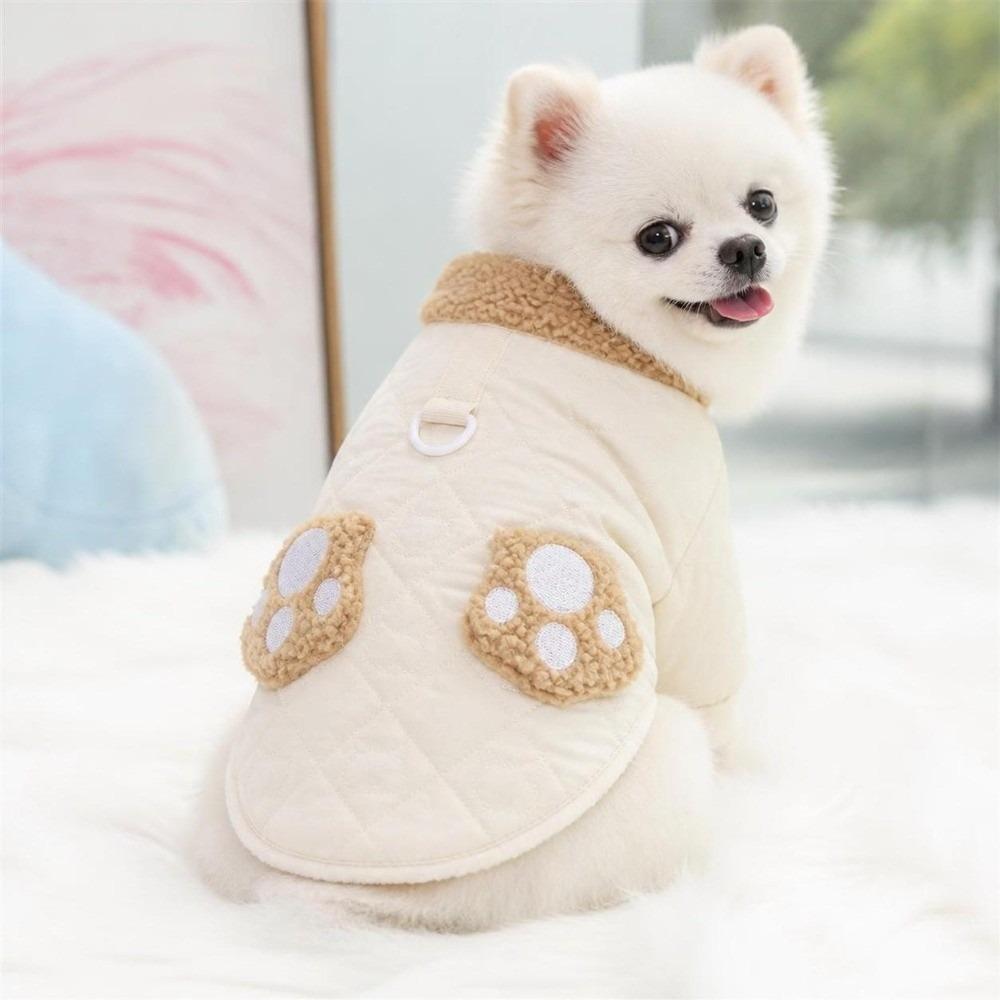 Winter Dog Warm Clothes Plush Dog Vest Coat Fashion Pet Clothes  Puppy