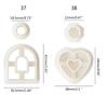Weicher Ton Polymer Clay Ausstecher Keramik DIY Französische Ohrringe Geometrische Ausstechformen für Ohrring Schmuck Anhänger Herstellung