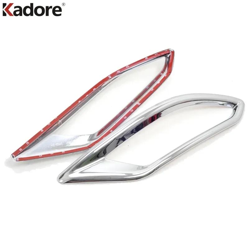 For Honda Vezel HRV HR-V 2014-2017 2018 Chrome Car Rear Bumper Fog Light Lamp Cover Trim Tail Foglight Bezel Trims Accessories
