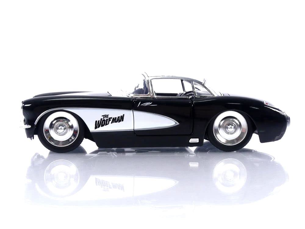 Jada Toys Universal Monsters 124 1957 Chevy Corvette with Wolfman Die-cast Figure
