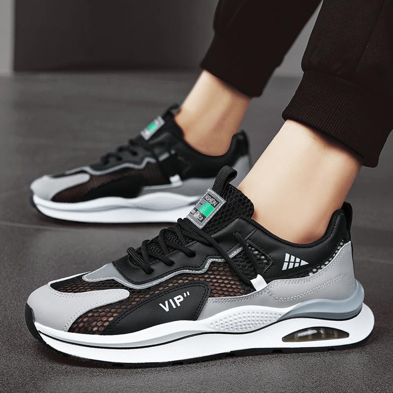 

Live stream trendy shoes platform dad shoes heightening casual shoes large hole mesh breathable summer men s shoes 2025 foreign trade new models 44