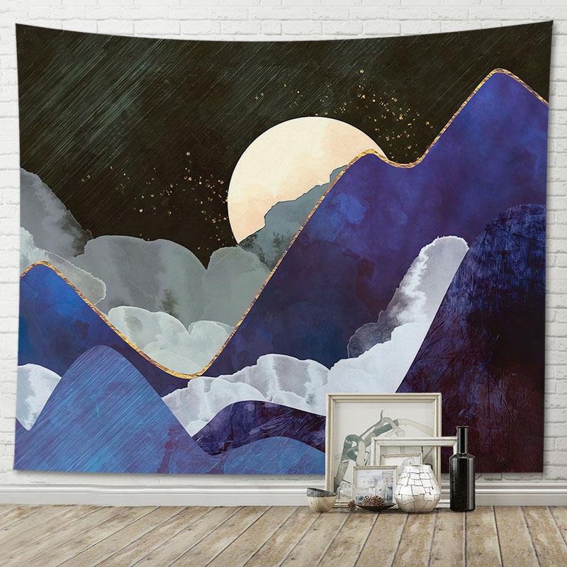 Beautiful Tapestry Room Decoration Abstract Mountain View Home Wall Hanging Background Cloth