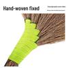 USAN HOME Natural Handwoven Bamboo Broom