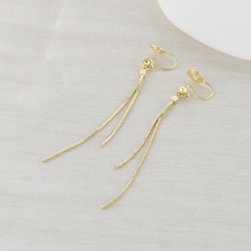 Orecchini Dolci da Fatina Stile Coreano Senza Foro: Design Versatile, Chic e di Alta Gamma per Zampironi.