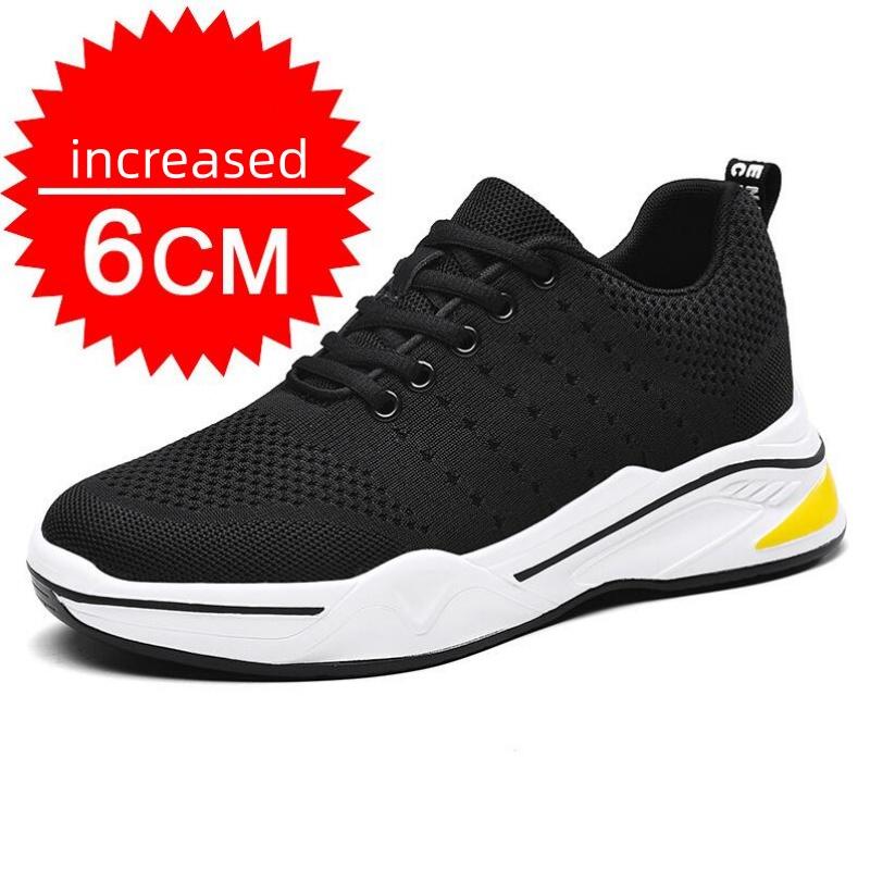 Fashion Elevator Shoes Men Sneakers Height Increasing Shoes Leisure Sports Casual Taller Shoes Man Increase Shoes Insole 8cm