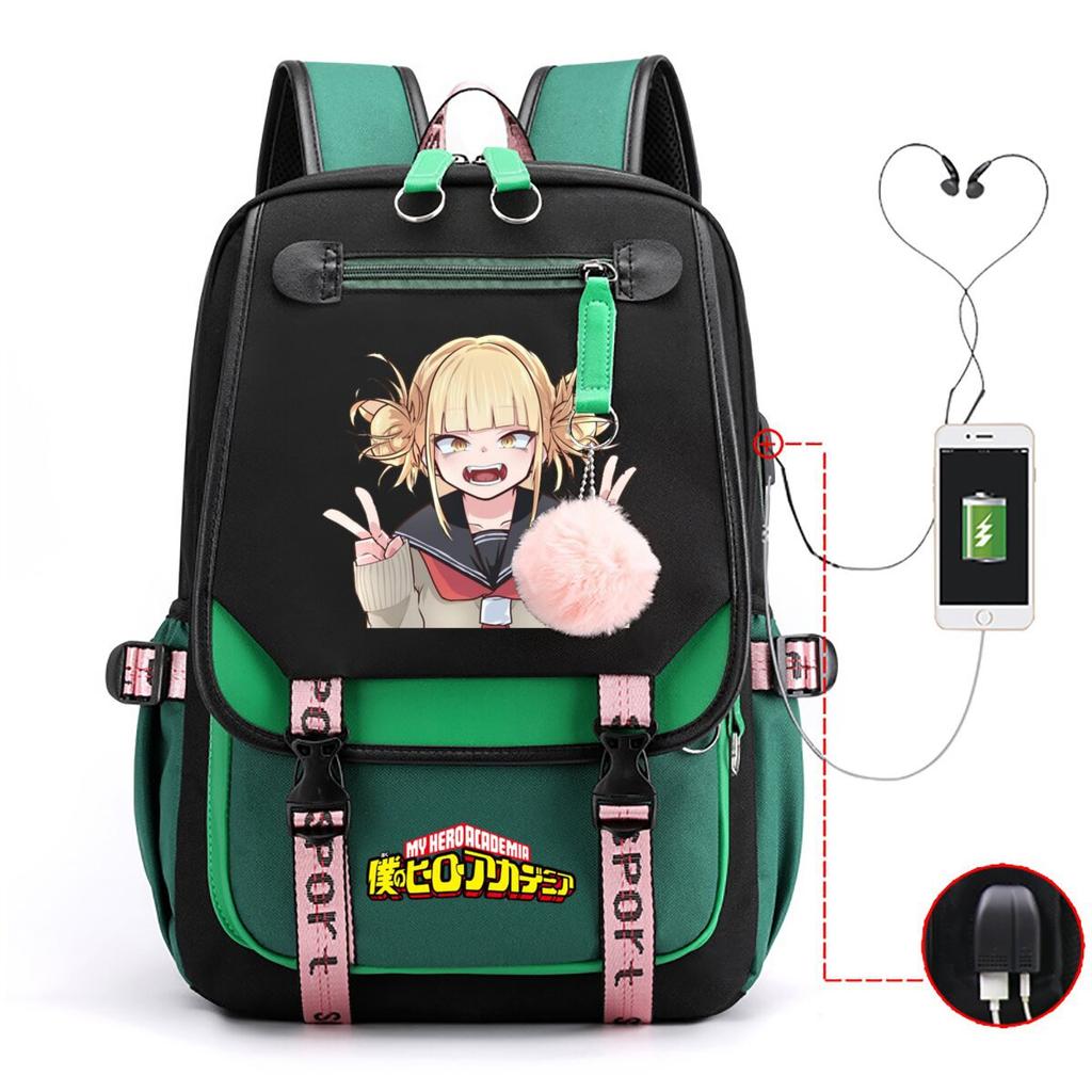 My Hero Academy Has the Same Peripheral Backpack, Animation Two-dimensional Printing, Primary and Secondary School Schoolbag.