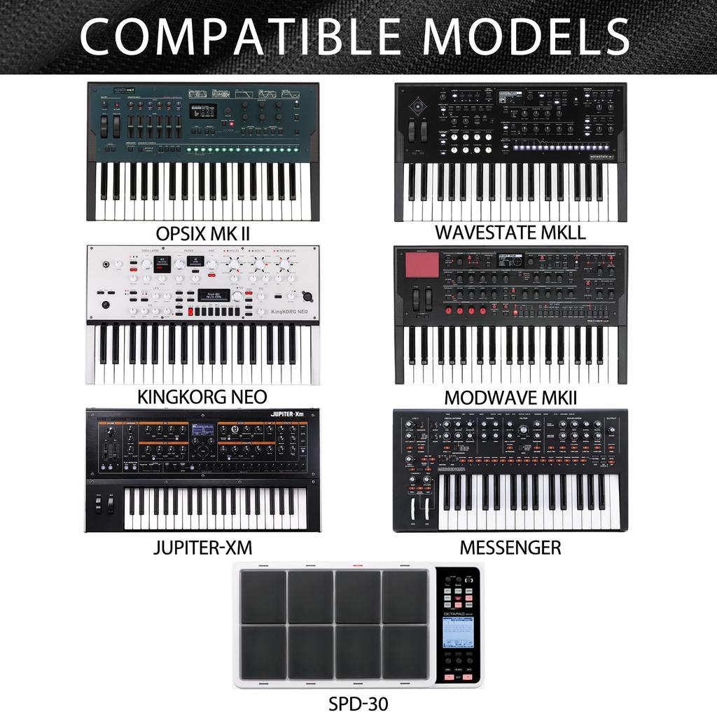 Musiin Synthesizer Dust Cover Compatible with KORG Modwave MK2 Moog Messenger KingKorg NEO Opsix MK II Wavestate MK2 Premium Chiron Dustproof Soft