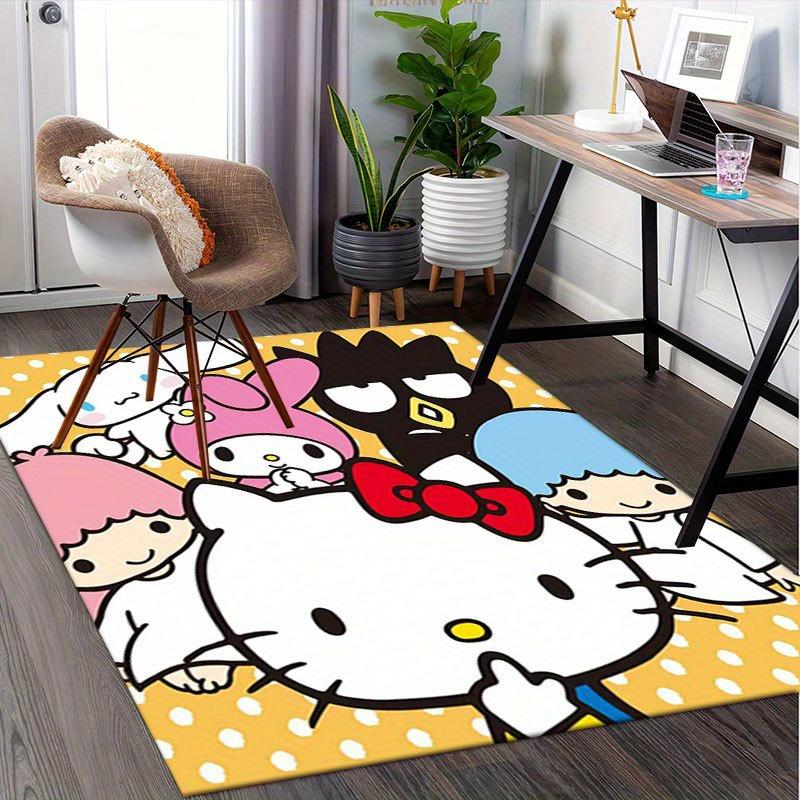 1pc Sanrio Melody Mermaid Printed Office Carpet Rectangle Rug Under The Table,Perfect Room Decor for Living Room, Bedroom, Kitchen, Non-slip Floor Mat