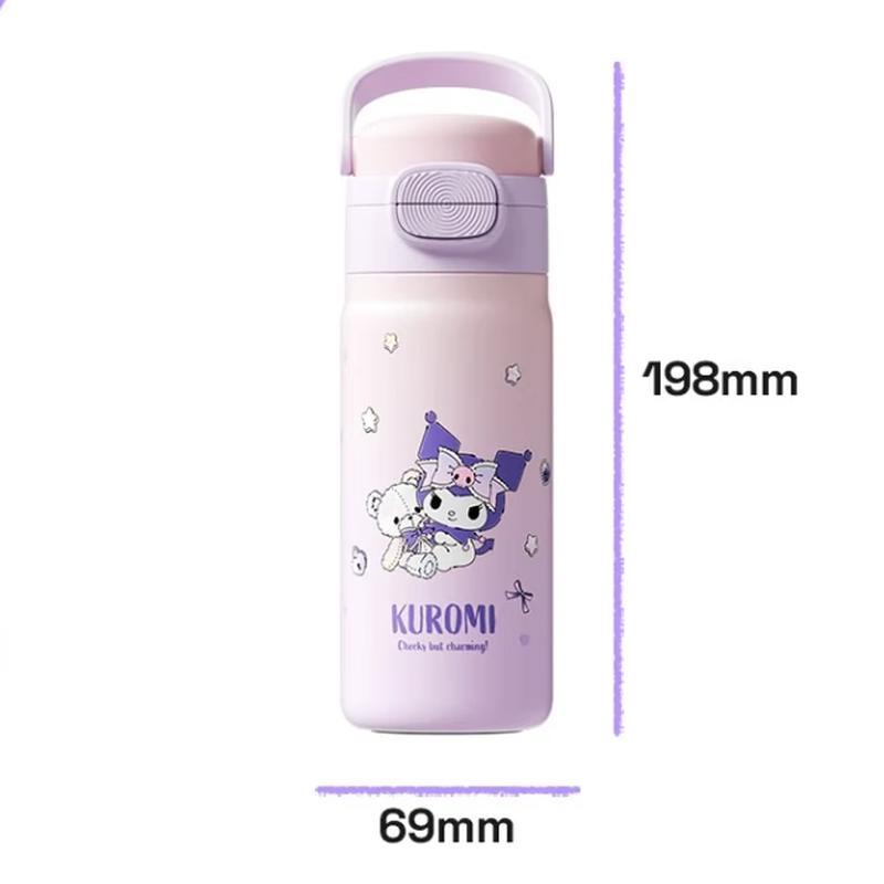 Vanow Sanrio Kuromi 460ml Kids Dual-Drink Insulated Bottle