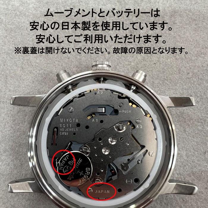 [Salvatore Marra] Unisex Watch Simple Thin Analog Quartz Chronograph Leather Belt Silver White SSWH Silver/White/Brown Belt (Limited Model)