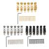 6Pcs Guitar Bridge Saddle Metal Height Adjustable 3 4 5 6 7 String Electric Guitar Bridge Saddle for