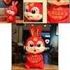 2023 New Year Chinese Style Red Rabbit Mascot Soft Plush Toy Doll Gift