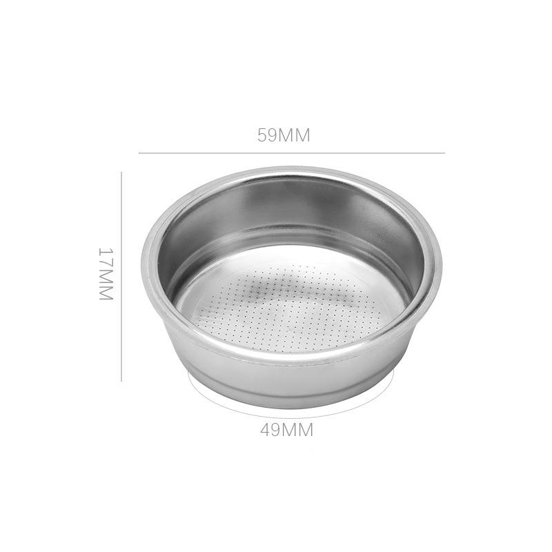 

Фильтр для кофе 51 мм, одинарный, двойной слой, нержавеющая сталь, фильтр для кофе под давлением, корзина, аксессуары для домашней кофемашины