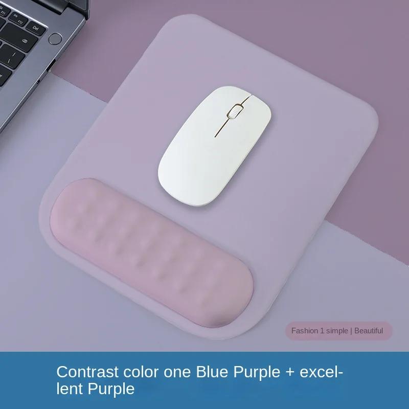 Mouse pad with wrist rest pad Ergonomic anti-slip silicone base gaming accessories mouse pad memory foam wrist pad
