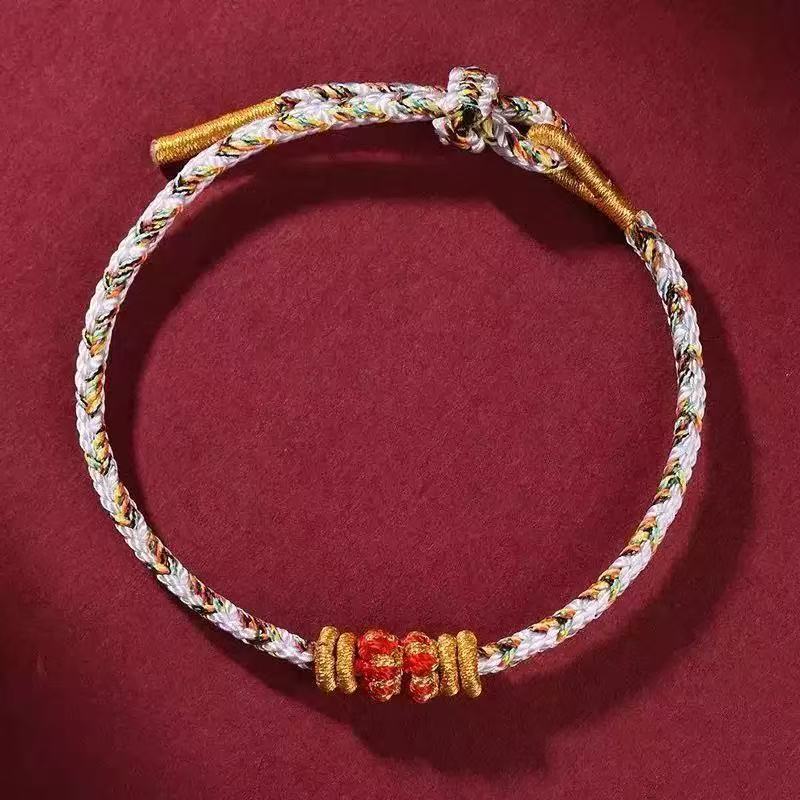 Braided Coloful Rope Lucky Adjustable Bracelet Bangle Women Men Friends Lovers Gift