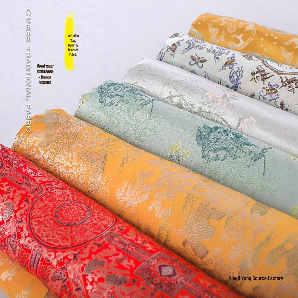 Brocade Jacquard Fabric for Handmade Chinese Tang Suit & Qipao Dresses