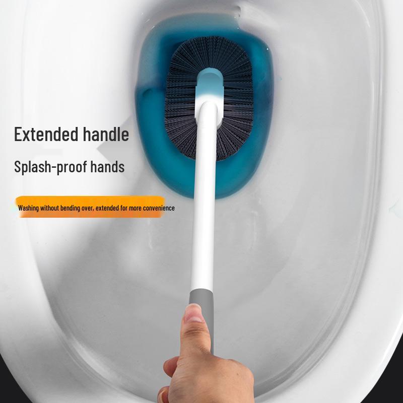 Wall-Mounted, Easy-to-Use Toilet Brush with No Dead Corners - Japanese Design
