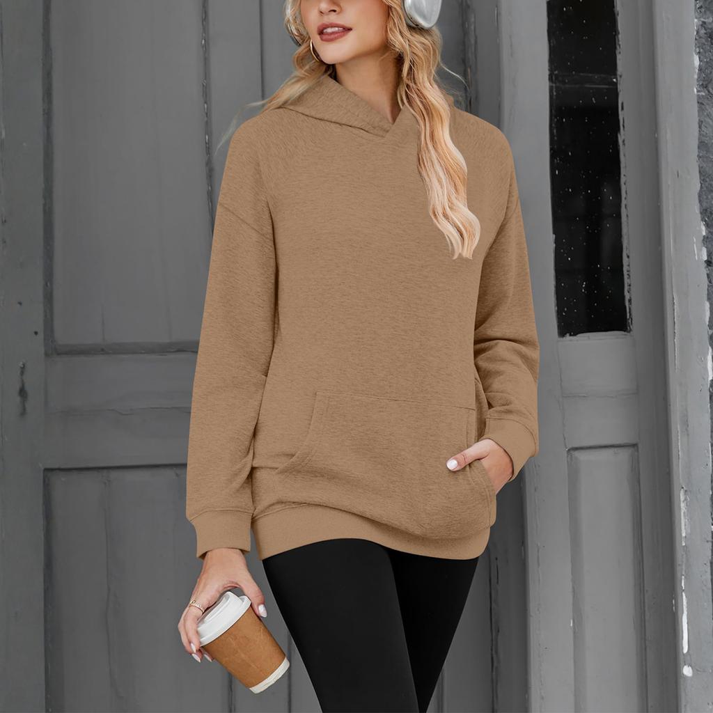 Women's Solid-color Fashionable Long-sleeved Top