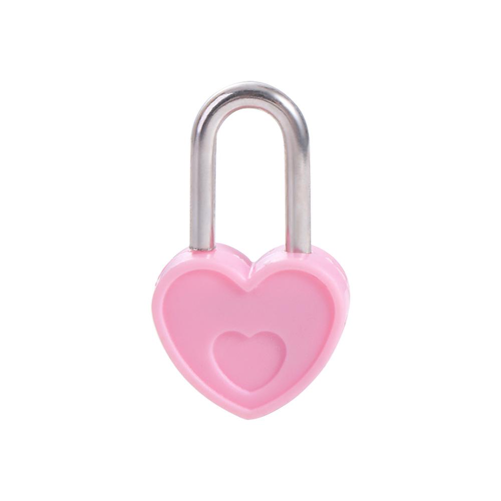 10pcs Romantic Plastic Mini Padlock with 2 Keys Diary Padlocks Heart Shape Padlock  Home