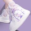 Women's Waterproof Non-Slip Rain Shoe Covers - Cute and Durable Footwear for Rainy Days and Beachcombing