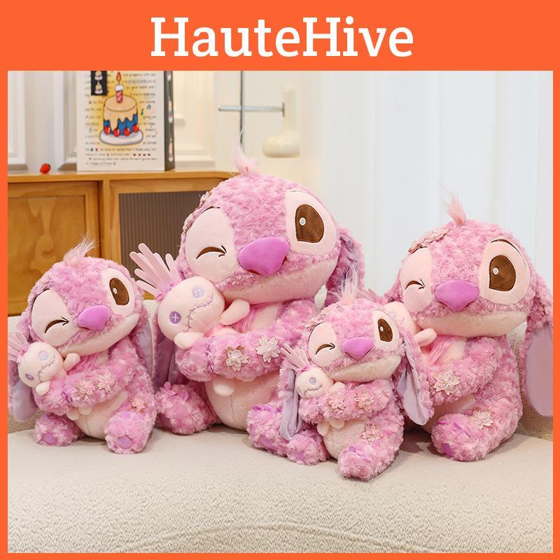 Rose Pink Plush Toy Stuffed Animal Doll Cartoon Decoration Kids Gift