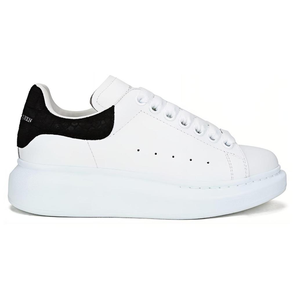 Alexander Mcqueen Oversized Sneaker 'White Black Suede' Women's 650788WHZ4K9061