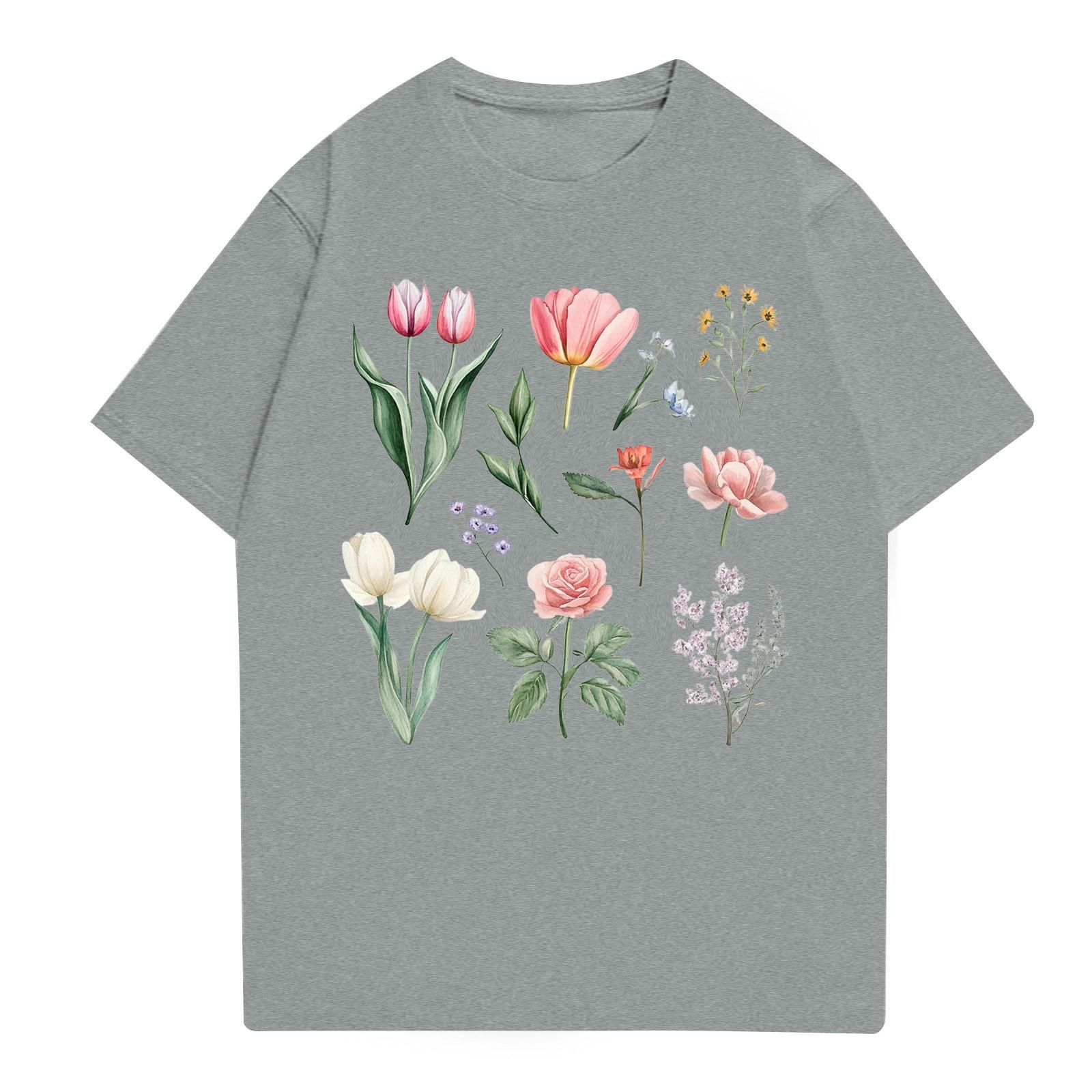 

Женская мода повседневная футболка с круглым вырезом и короткими рукавами, топ, футболка, топ L
