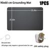 Tappetino di messa a terra grande (90x60cm) con cavo di connessione da 15 piedi - Tappetino di messa a terra premium per il rilascio statico, benessere e protezione dalle onde elettromagnetiche