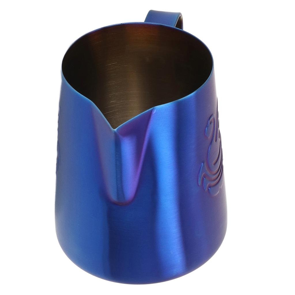 Milk Frother Pitcher 380ml Food Grade Stainless Steel Eagle Spout Multifunction Milk Frother Cup for Milk Cream