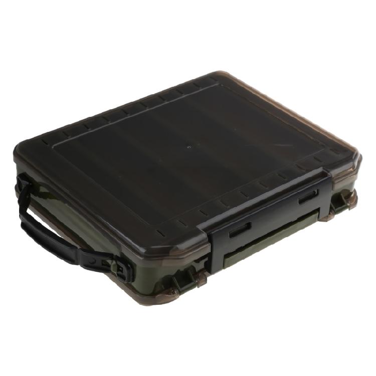 Double Sided Fishing Lure Storage Box Fishing Hooks Container Tackle-Organizer