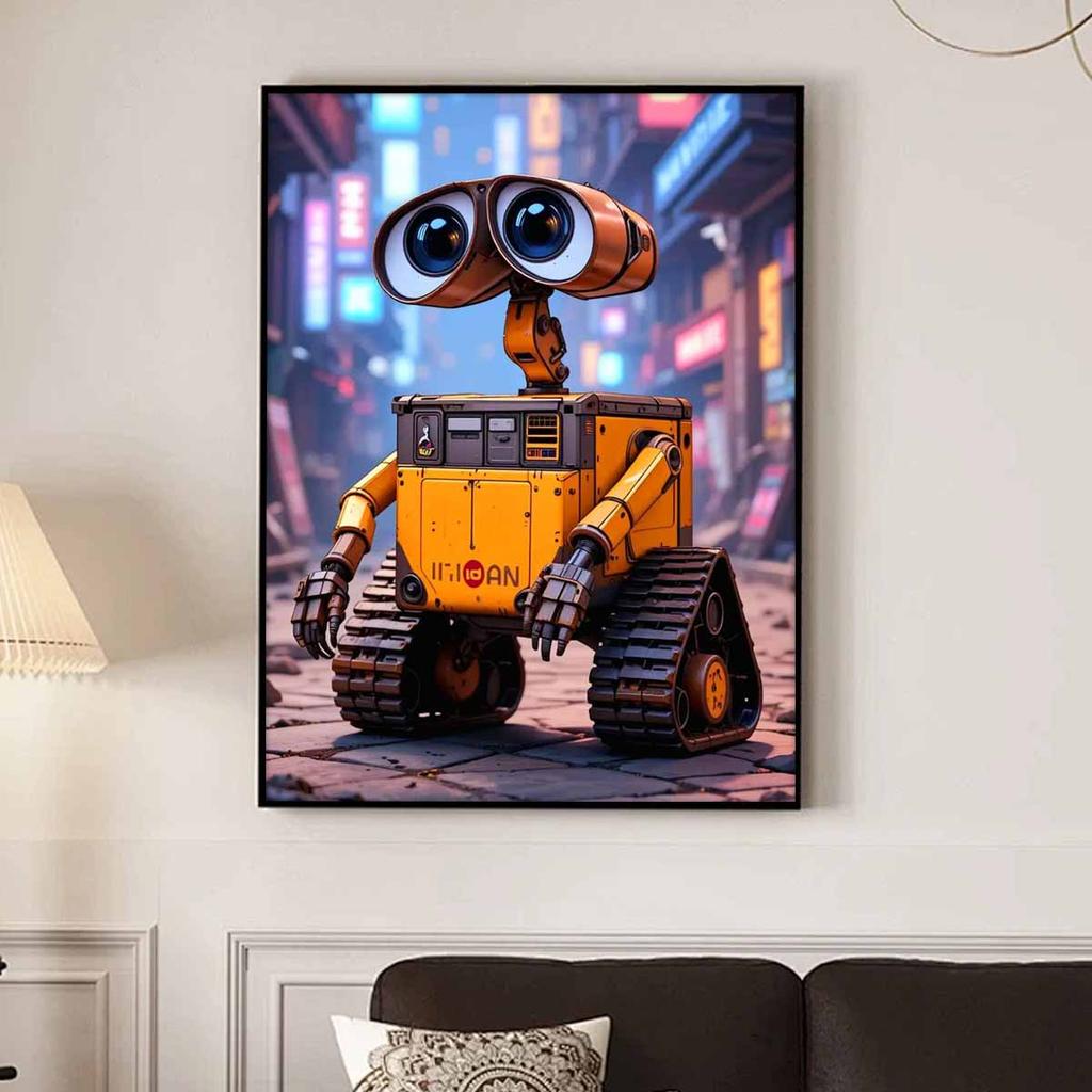 Full Round Diamond Painting Poor Wall-e Art Rhinestone Picture Mosaic DIY 5D Cross Stitch Embroidery Home Decoration